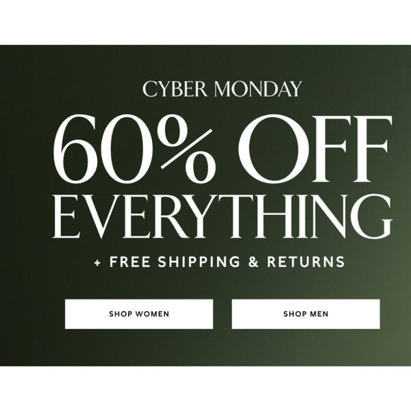 Banana Republic Factory Cyber Monday Sale: 60% Off Everything + Extra 20% Off!