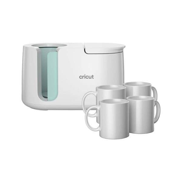 Cricut Mug Press + 4 Blank Mugs