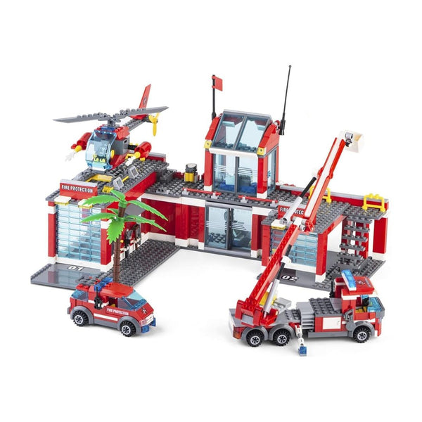 774-Pcs Fire Station Building Kit