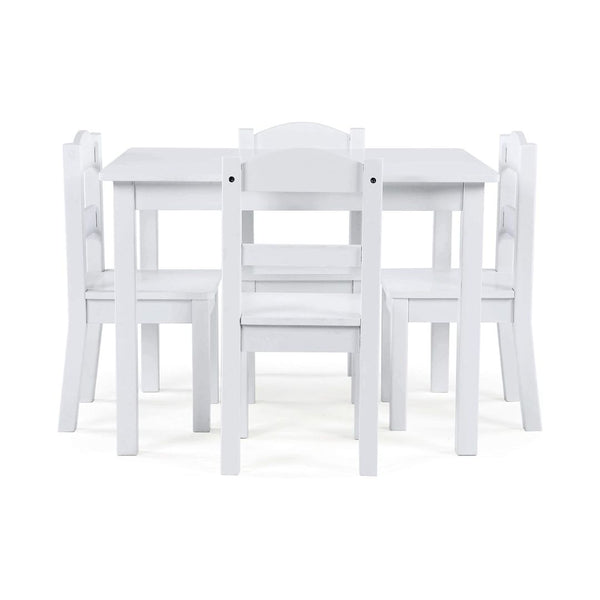 Kids Wood Table and 4 Chairs Set