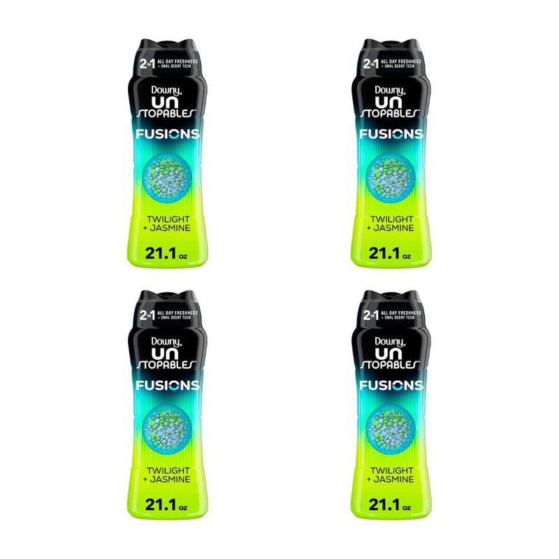 4 Bottles of Downy Unstopables Fusions In-Wash Laundry Scent Booster Beads