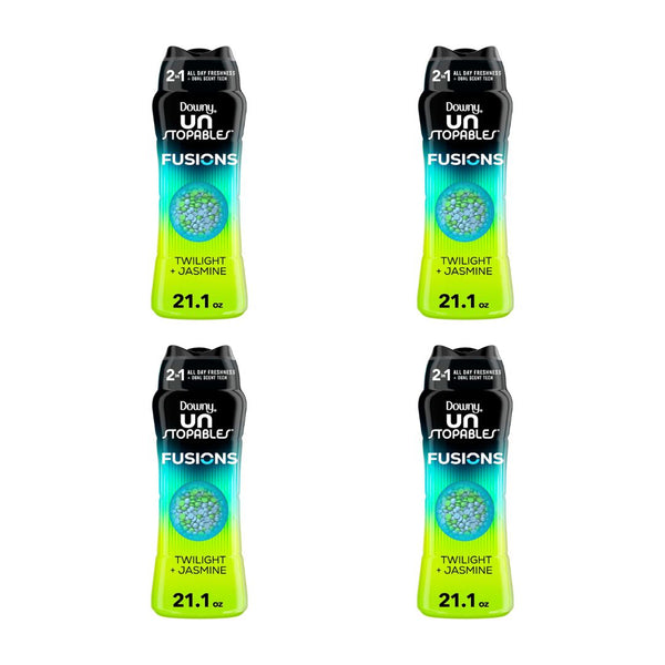 4 Bottles of Downy Unstopables Fusions In-Wash Laundry Scent Booster Beads