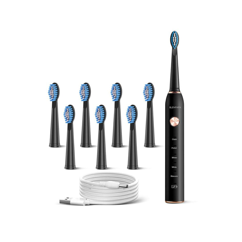 Electric Toothbrush with 7 Replacement Brush Heads