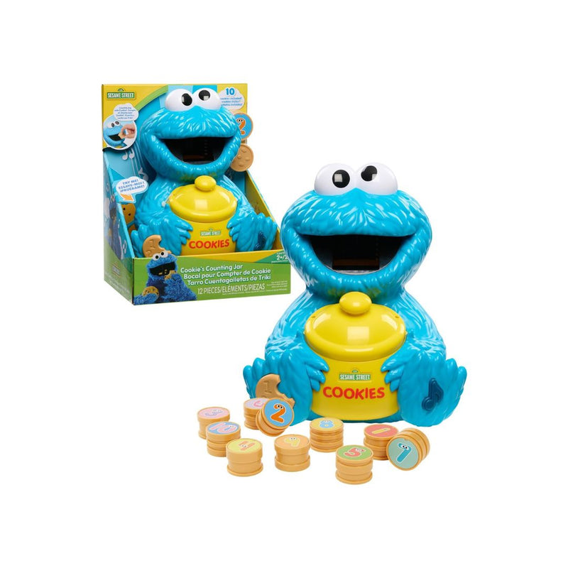 Just Play Sesame Street Cookie's Counting Jar, 12-Pieces