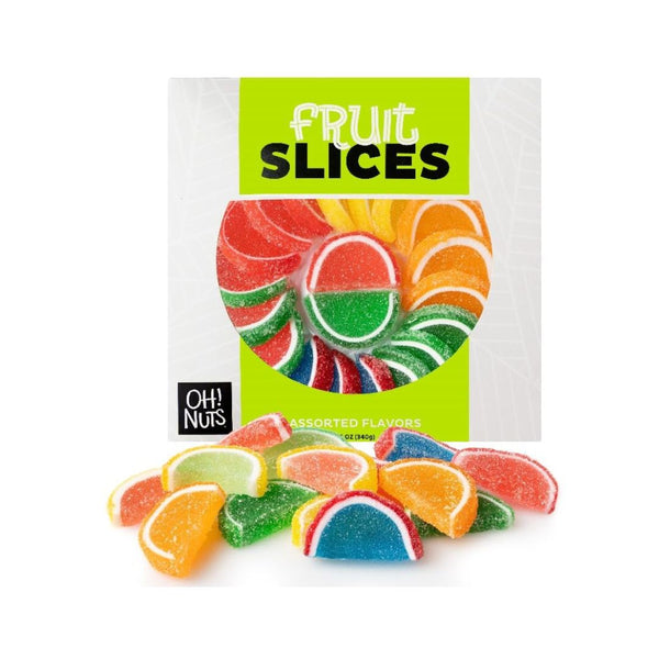 Oh! Nuts Fruit Slices Sugar Candy (Assorted 12oz)