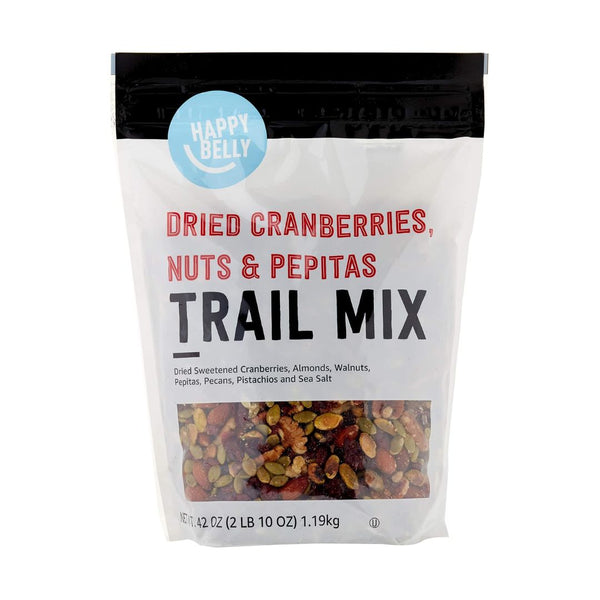 Amazon Brand – Happy Belly Dried Cranberries, Nuts & Pepitas Trail Mix