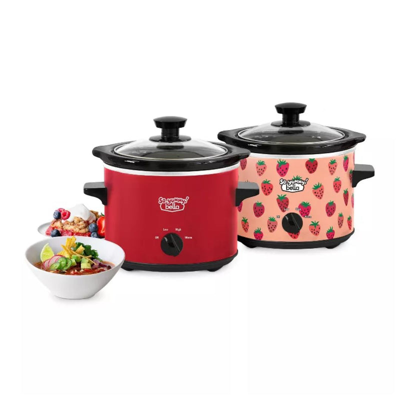 2-Pack So Yummy by bella 2.0qt Slow Cooker