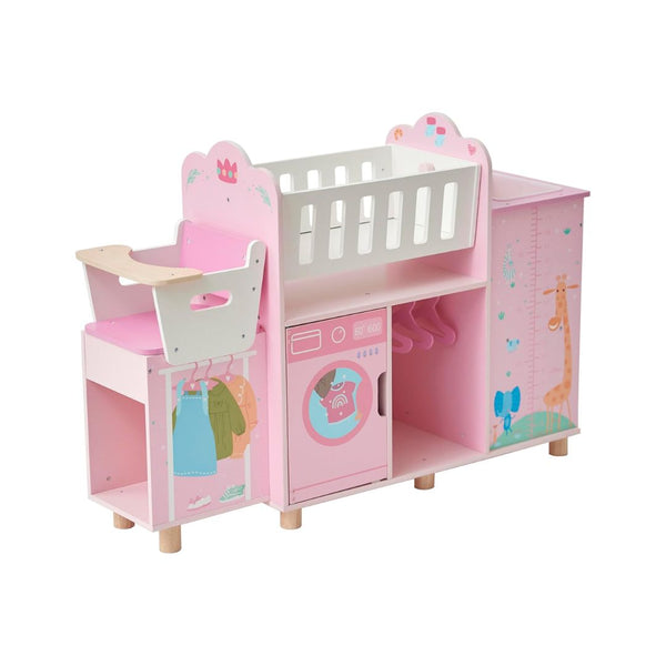 Olivia's Little World Amanda 6-in-1 Wooden Doll Nursery Station