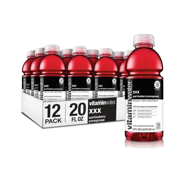 12-Pk vitaminwater, açai-blueberry-pomegranate