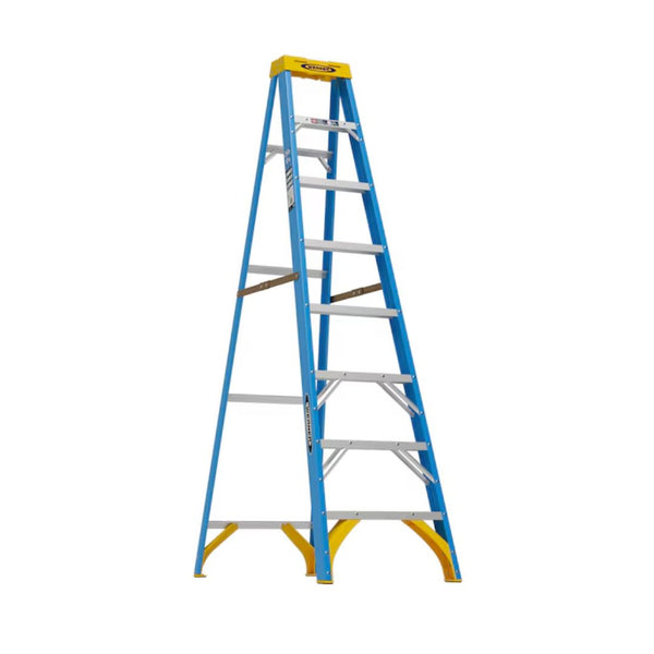 8-ft Fiberglass Type 1- 250-lb Load Capacity Step Ladder