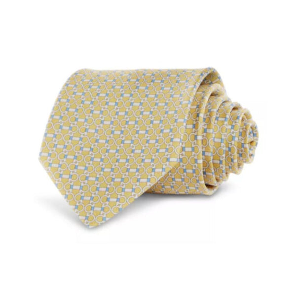 Ferragamo Silk Classic Gancini Floral Tie