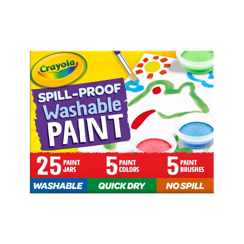 25-Count Crayola Spill Proof Paint Set