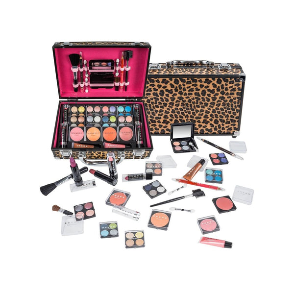SHANY Carry All Makeup Train Case with Pro Makeup Set