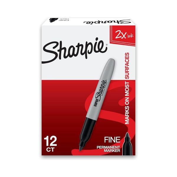 12 Sharpie Super Permanent Markers