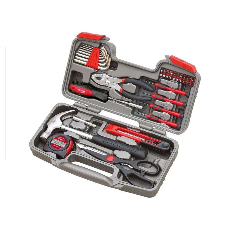 39 Piece General Household Tool Set in Toolbox