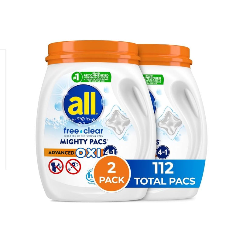 Pack of 2 All Mighty Pacs Laundry Detergent