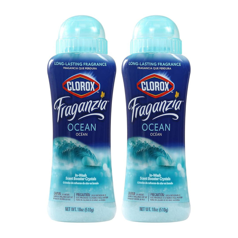 2-Pack Clorox Fraganzia In-Wash Scent Booster Crystals, Ocean Scent