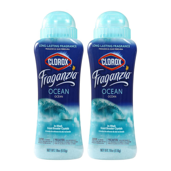 2-Pack Clorox Fraganzia In-Wash Scent Booster Crystals, Ocean Scent