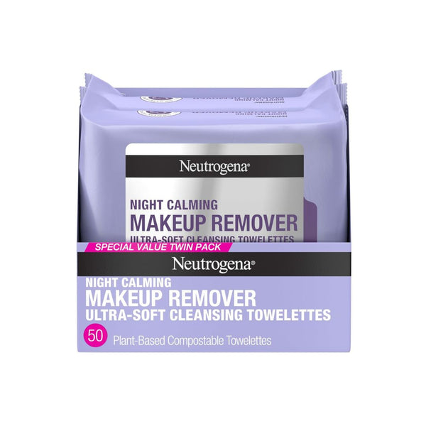 50-Ct Neutrogena Makeup Remover Night Calming Cleansing Towelettes