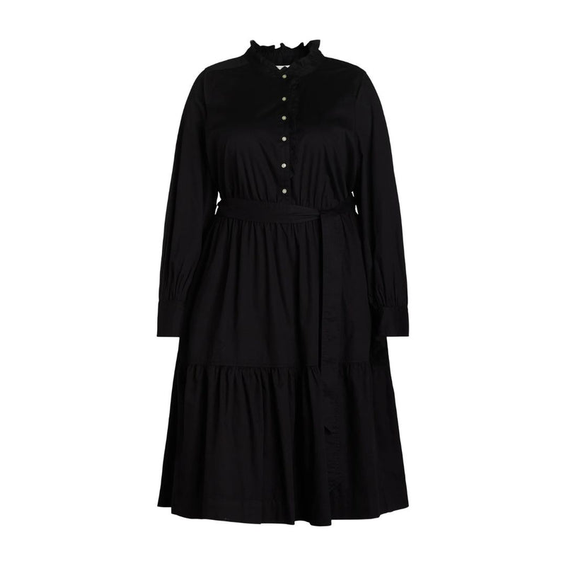 Women's Cotton Ruffle Midi Dress
