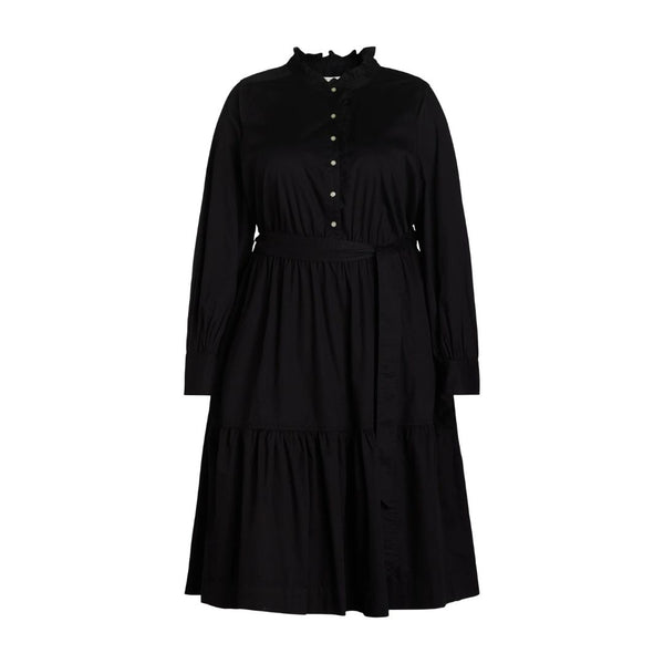 Women's Cotton Ruffle Midi Dress