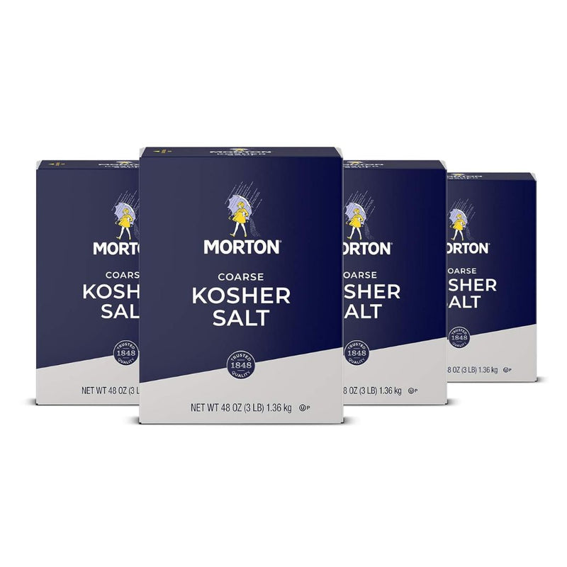 Pack of 4 12 Pound Morton Kosher Salt Coarse