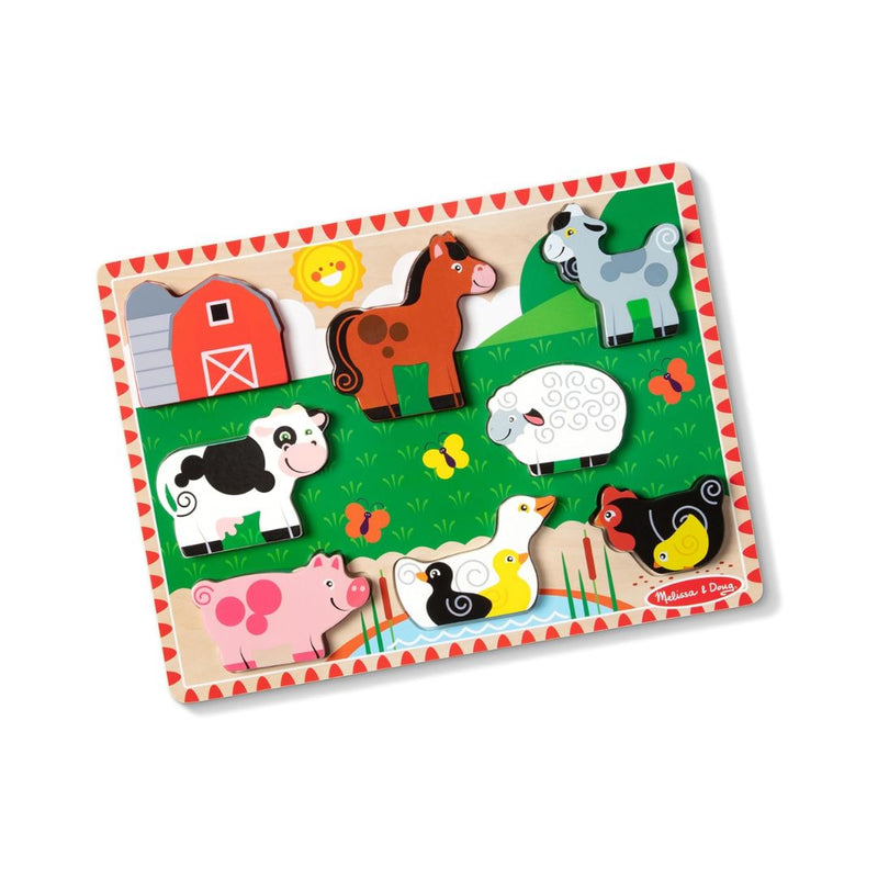 Melissa & Doug Farm Wooden Chunky Puzzle