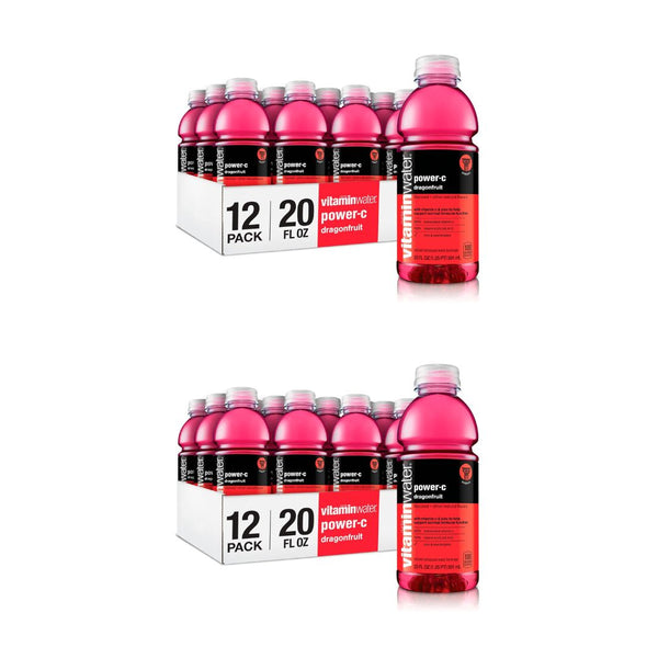 2 Packs Of 12 vitaminwater power-c 20-Oz Bottles