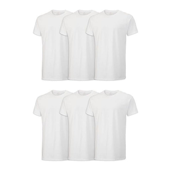 6 Fruit of the Loom Men's Eversoft Cotton Crew T-shirt