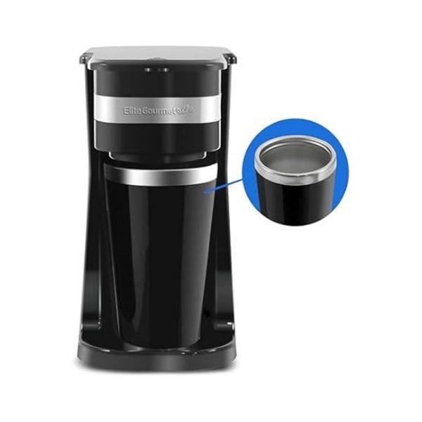 Elite Gourmet Personal Single-Serve Compact Coffee Maker