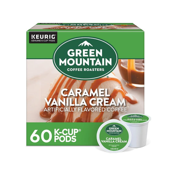 60-Ct Green Mountain Coffee Roasters Caramel Vanilla Cream K-Cup Coffee Pods