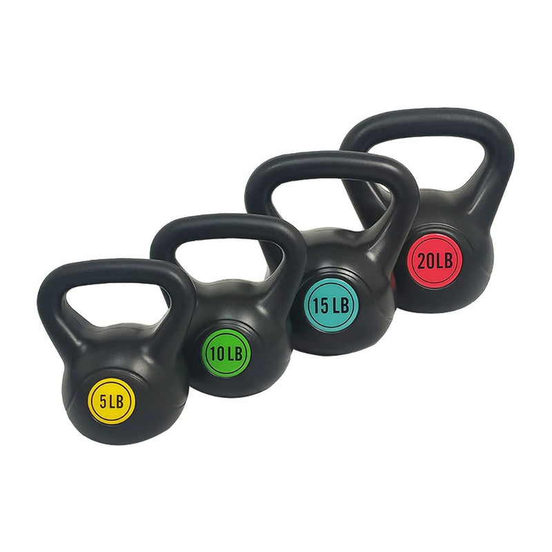 4-Pcs BalanceFrom Wide Grip Kettlebell Exercise Fitness Weight Set