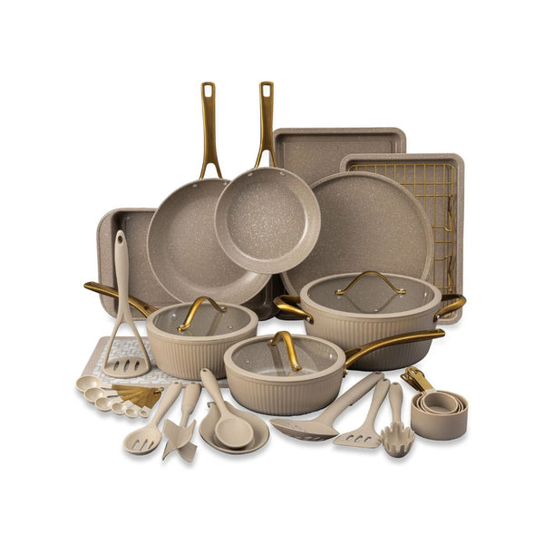 32-Piece Thyme & Table Non-Stick Cookware & Bakeware Set