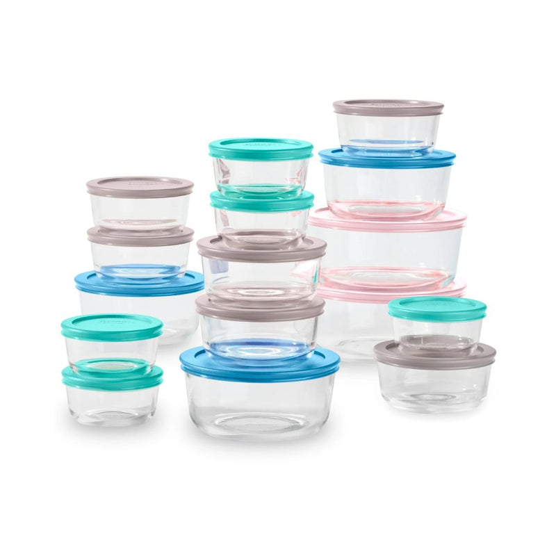 32-Pcs Pyrex Glass Food Storage & Bake Container Set