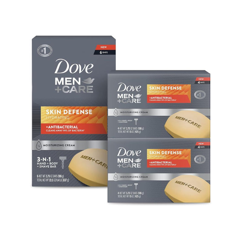 14 DOVE MEN + CARE Hydrating Soap Bars