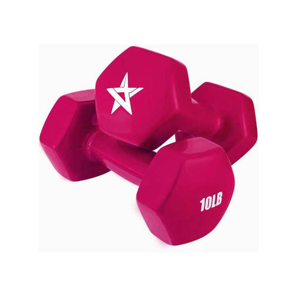 Set of 2 Yes4All Vinyl Hexagon Dumbbell