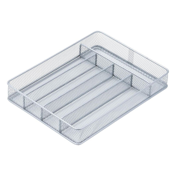 Honey-Can-Do Steel Mesh 5-Compartment Cutlery Utensil Organizer