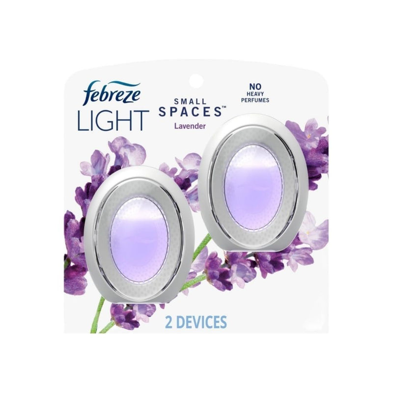 2 Count Febreze Small Spaces Air Freshener, Light Lavender Scent