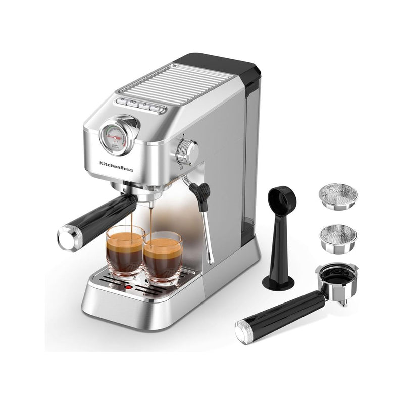 20-Bar Espresso Machine with Milk Frother & Steam Wand