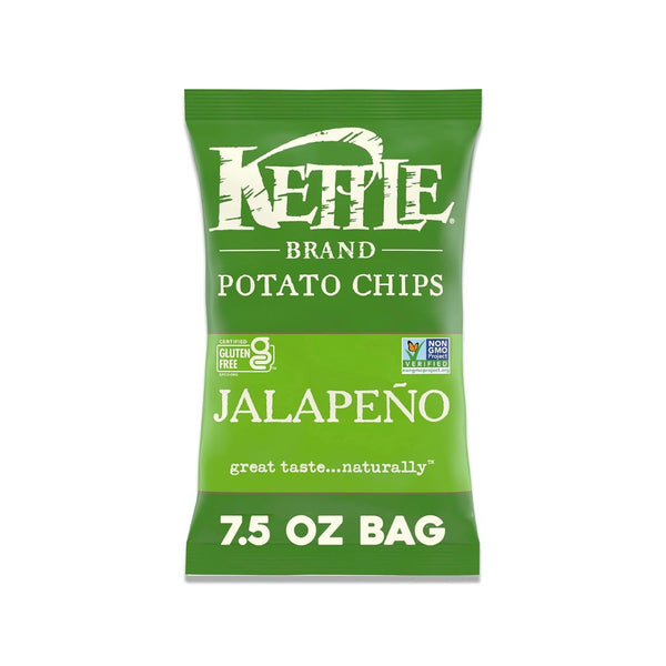 Kettle Brand Potato Chips 7.5 oz Bag (Jalapeno, Barbeque, & More)