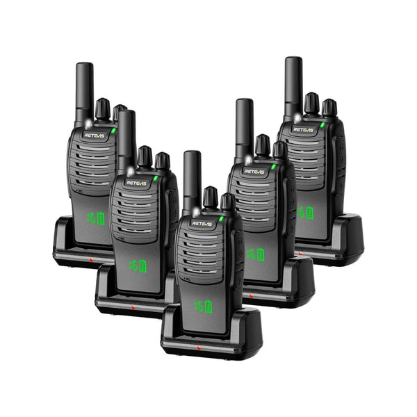 5-Pack Retevis H-777H FRS VOX Walkie Talkies