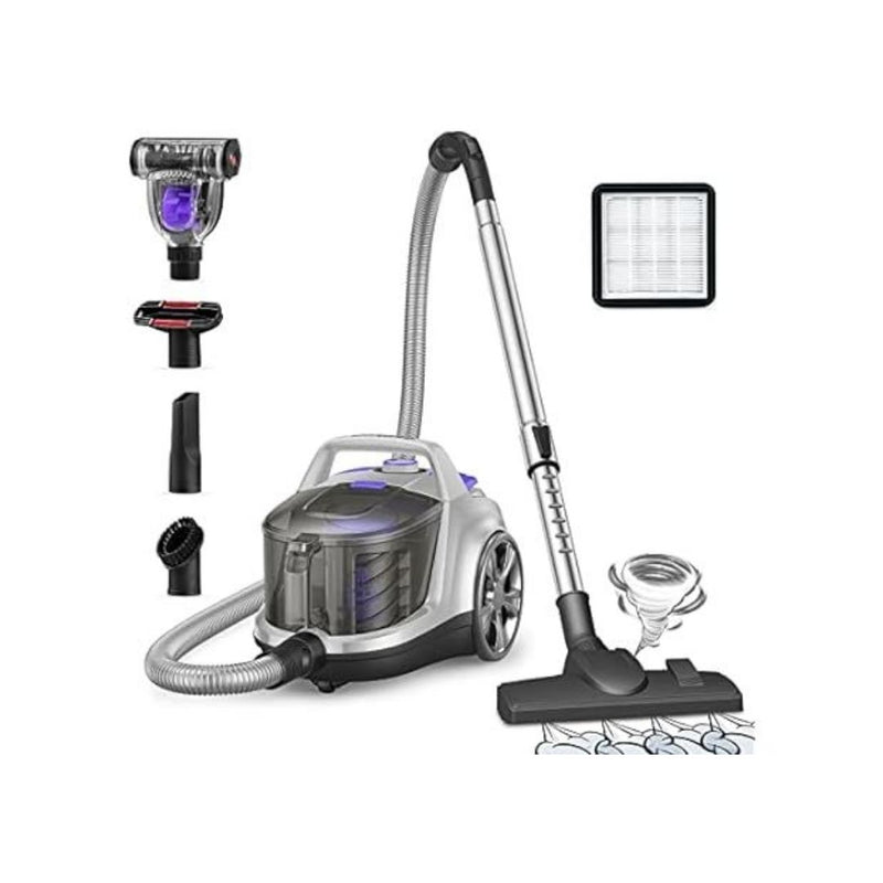 Aspiron 3.7 Qt Lightweight Bagless Canister Vacuum Cleaner