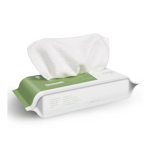 20-Count Microfiber Silver Ion Face Towels