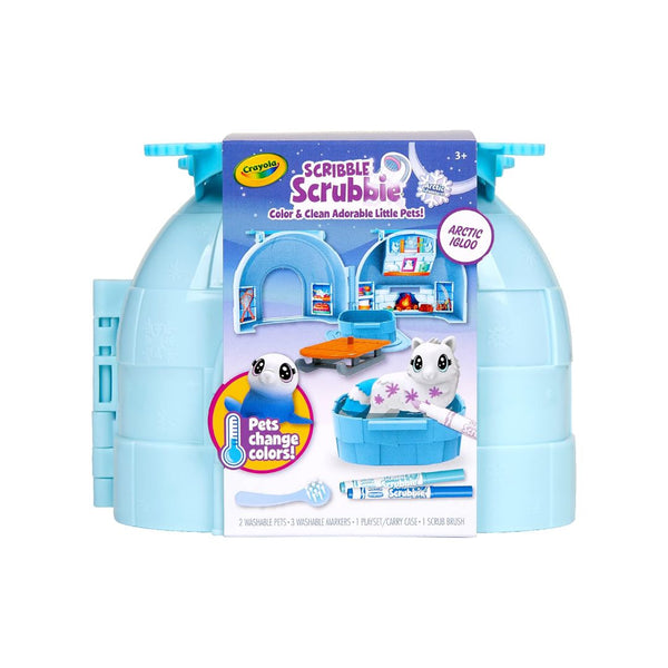 Scribble Scrubbie Pets Arctic Igloo, Color Change Pets & Storage Case