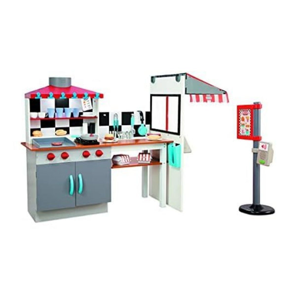 Little Tikes Real Wood Drive-Thru Diner Wooden Play Kitchen