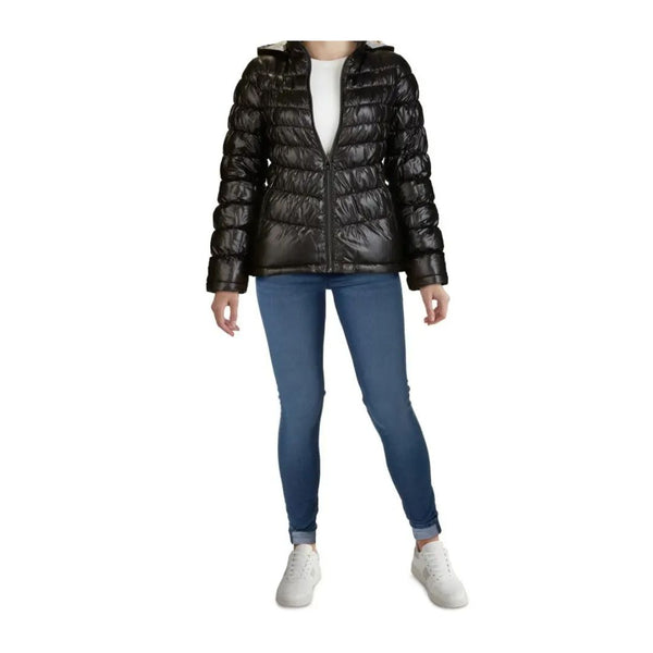 Kenneth Cole Hooded Front Zip Puffer Jacket