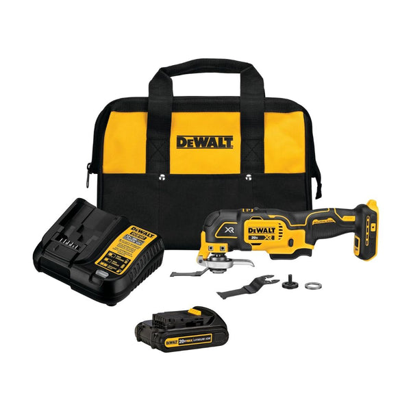 DEWALT 20V MAX XR Oscillating Tool Kit, 3 Speed, With Blades, Battery and Charger Included