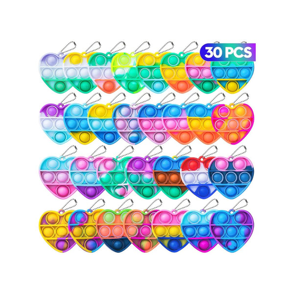 30-Pcs Pop Fidget Toys