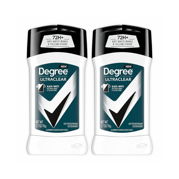 2 Degree Men UltraClear Antiperspirant Deodorant Stick Black+White