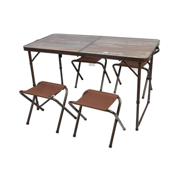 Ozark Trail Durable Steel and Aluminum Table and Stools